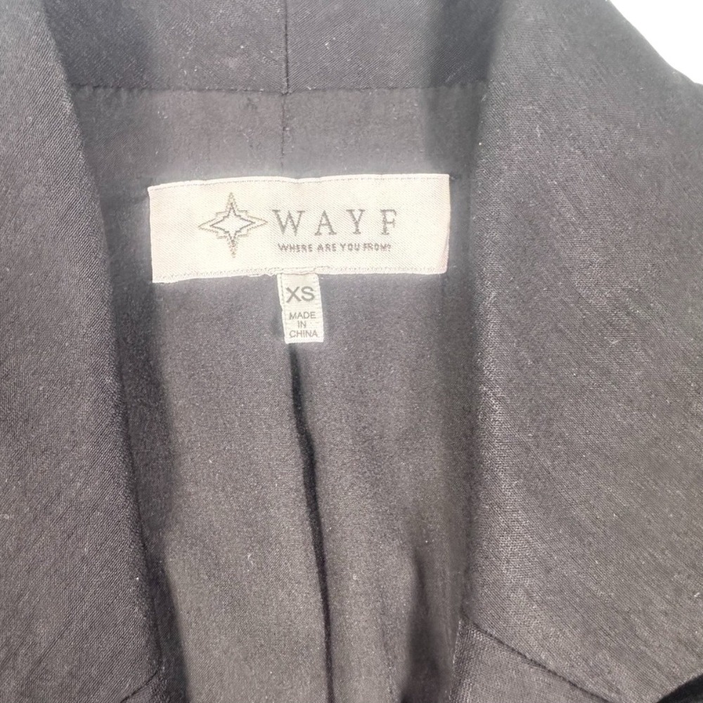 WAYF Black Single-Button Oversized Fit Blazer XS‎ - Picture 4 of 13